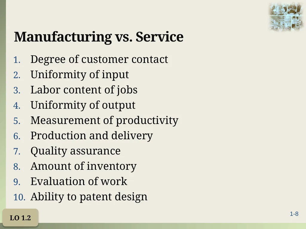 Introduction to Operations Management Chapter 1 - slide 8 of 40
