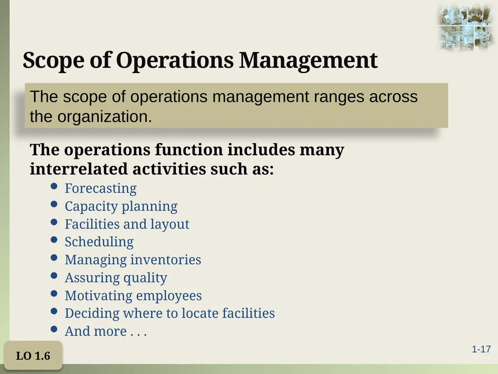 Introduction to Operations Management Chapter 1 - slide 17 of 40