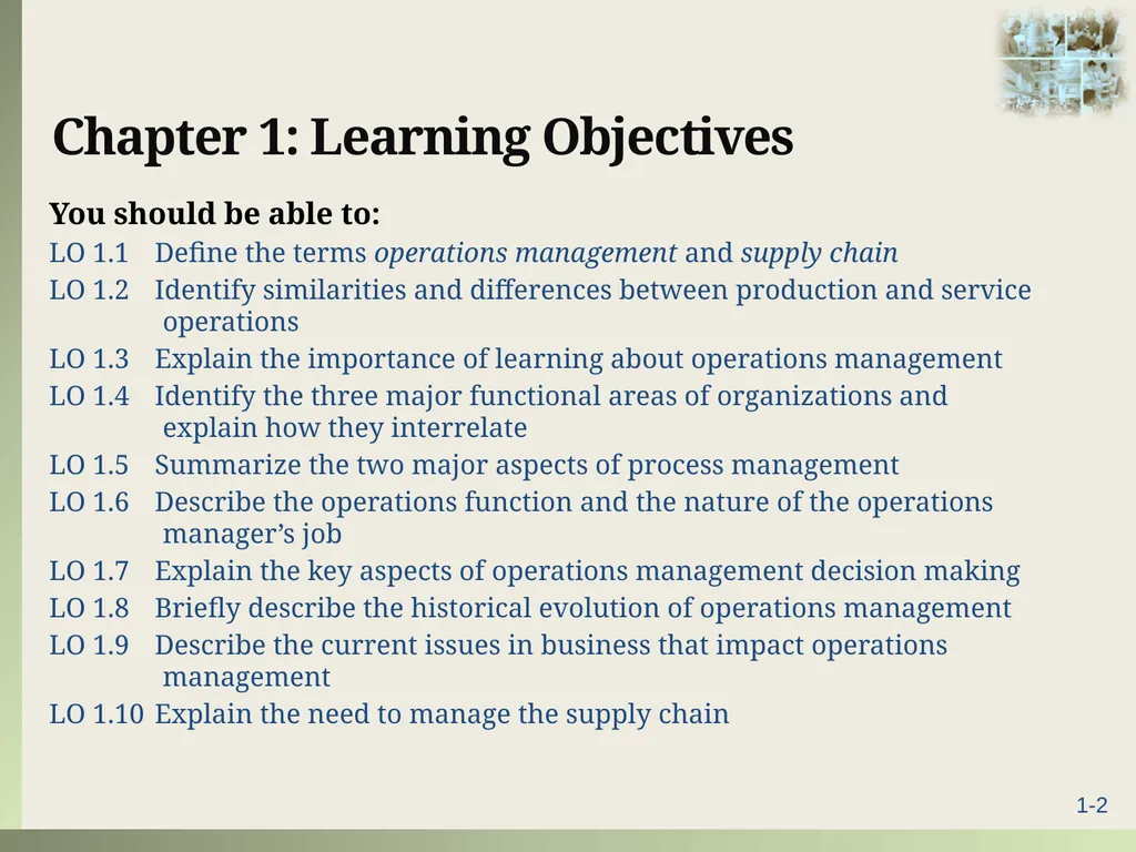Introduction to Operations Management Chapter 1 - slide 2 of 40