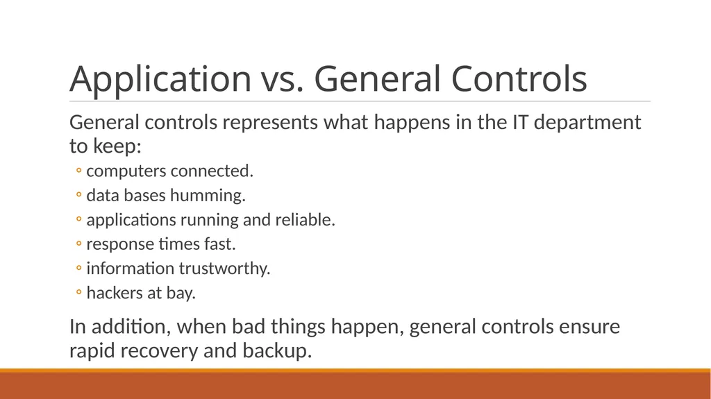 Developing Effective Controls for the 21st Century - slide 25 of 36