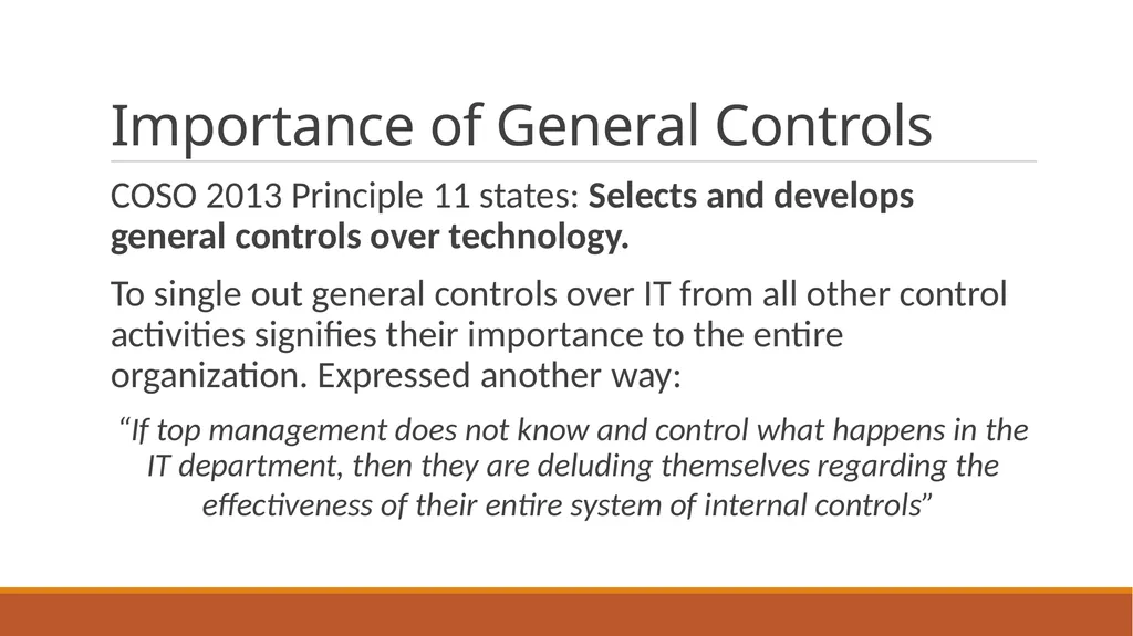 Developing Effective Controls for the 21st Century - slide 26 of 36