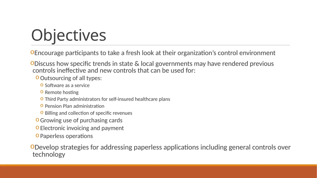 Developing Effective Controls for the 21st Century - slide 2 of 36