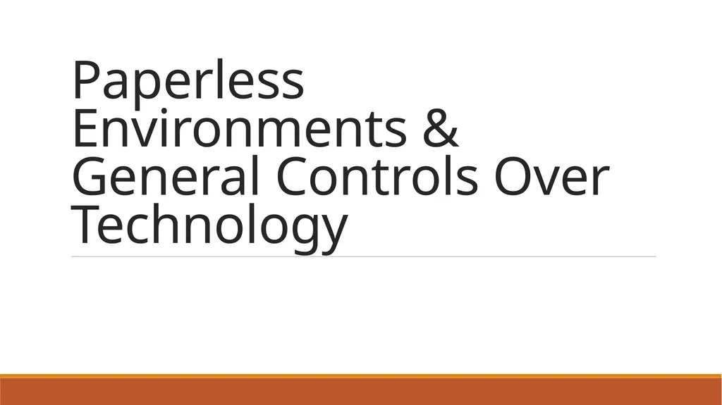 Developing Effective Controls for the 21st Century - slide 23 of 36