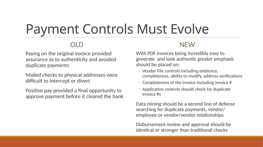 Developing Effective Controls for the 21st Century - slide 22 of 36