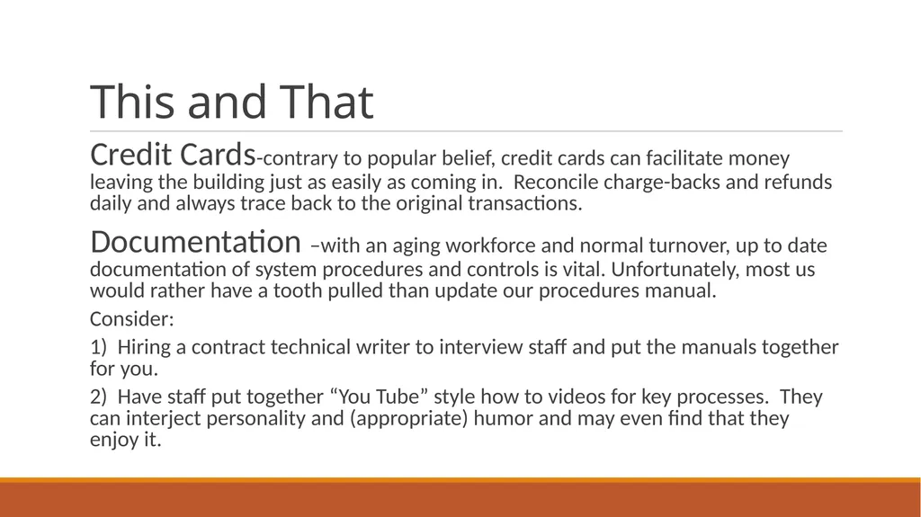 Developing Effective Controls for the 21st Century - slide 34 of 36
