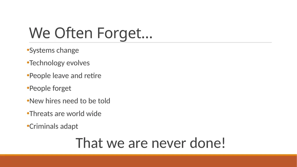 Developing Effective Controls for the 21st Century - slide 7 of 36