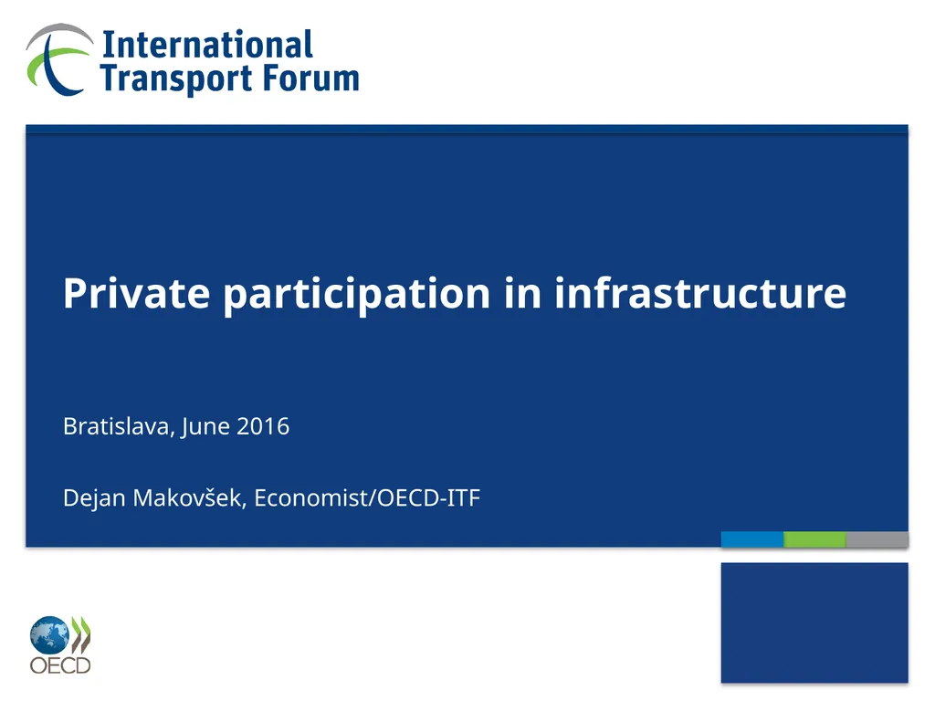 Private participation in infrastructure - slide 1 of 18