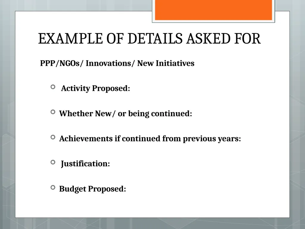 An Over View of PIP Guidelines 2013-14 MoHFW - slide 4 of 29