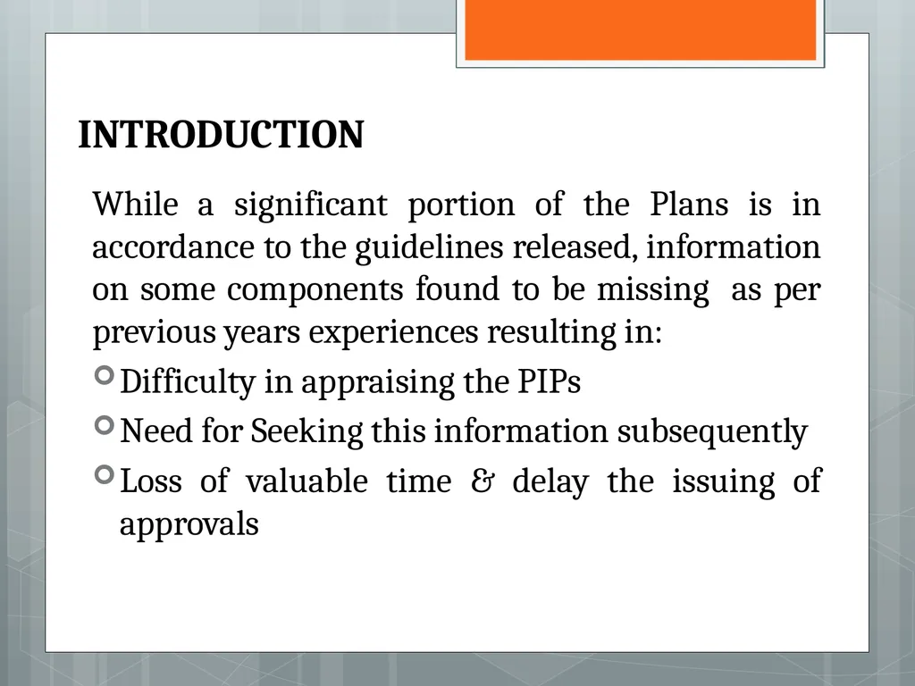 An Over View of PIP Guidelines 2013-14 MoHFW - slide 2 of 29