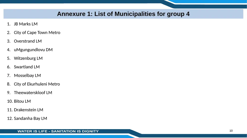 PRESENTATION TITLE Presented by: Name Surname - slide 10 of 10