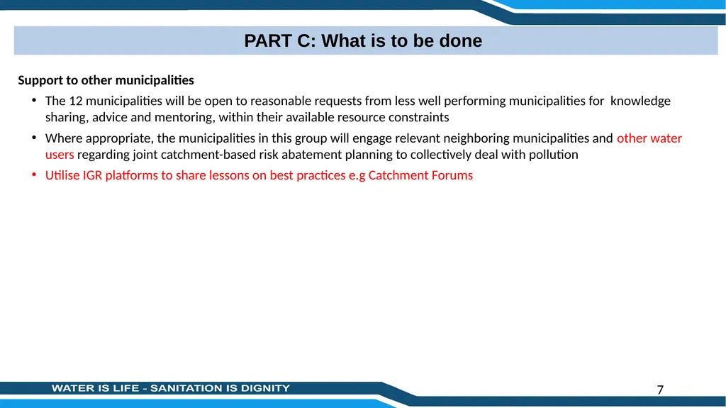 PRESENTATION TITLE Presented by: Name Surname - slide 7 of 10