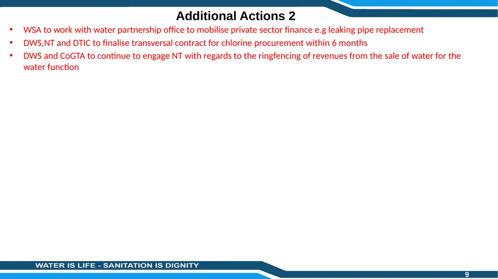 PRESENTATION TITLE Presented by: Name Surname - slide 9 of 10