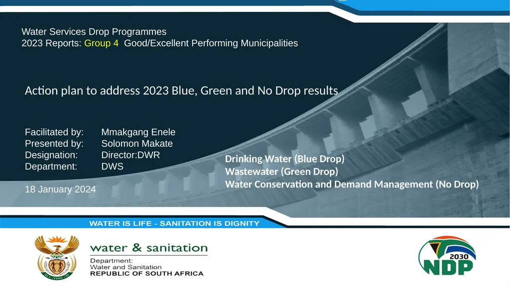 PRESENTATION TITLE Presented by: Name Surname - slide 1 of 10