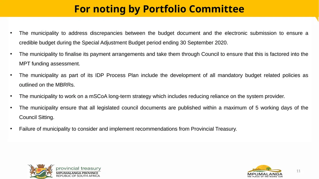 MFMA Compliance- Lekwa Local Municipality - slide 11 of 13