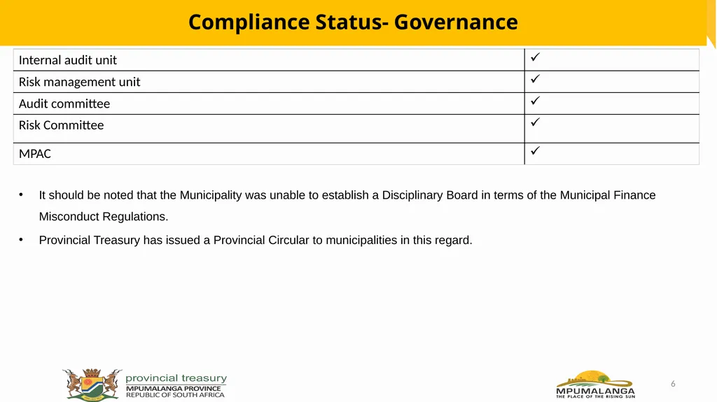 MFMA Compliance- Lekwa Local Municipality - slide 6 of 13