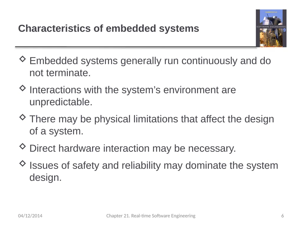 Chapter 21– Real-time Software Engineering - slide 6 of 59