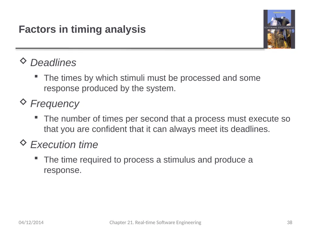 Chapter 21– Real-time Software Engineering - slide 38 of 59