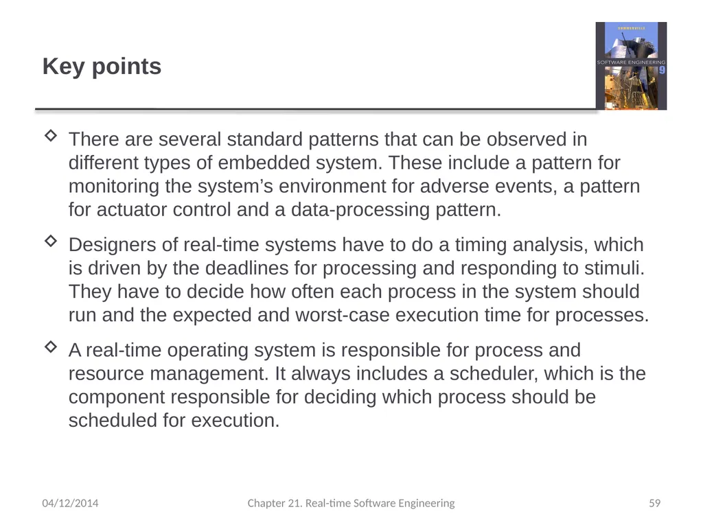 Chapter 21– Real-time Software Engineering - slide 59 of 59