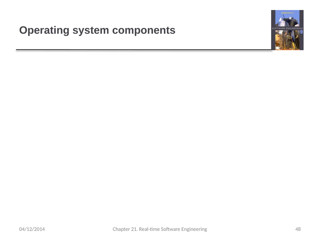 Chapter 21– Real-time Software Engineering - slide 48 of 59
