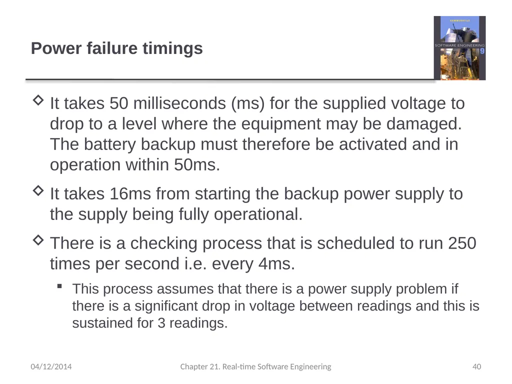 Chapter 21– Real-time Software Engineering - slide 40 of 59