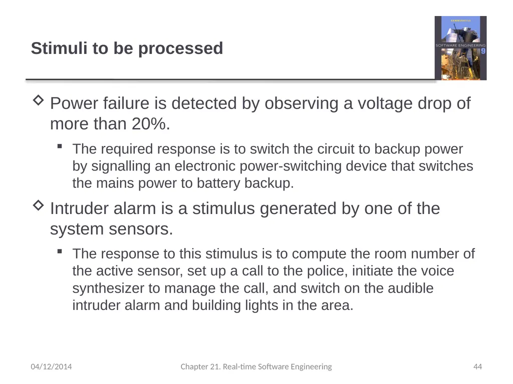 Chapter 21– Real-time Software Engineering - slide 44 of 59