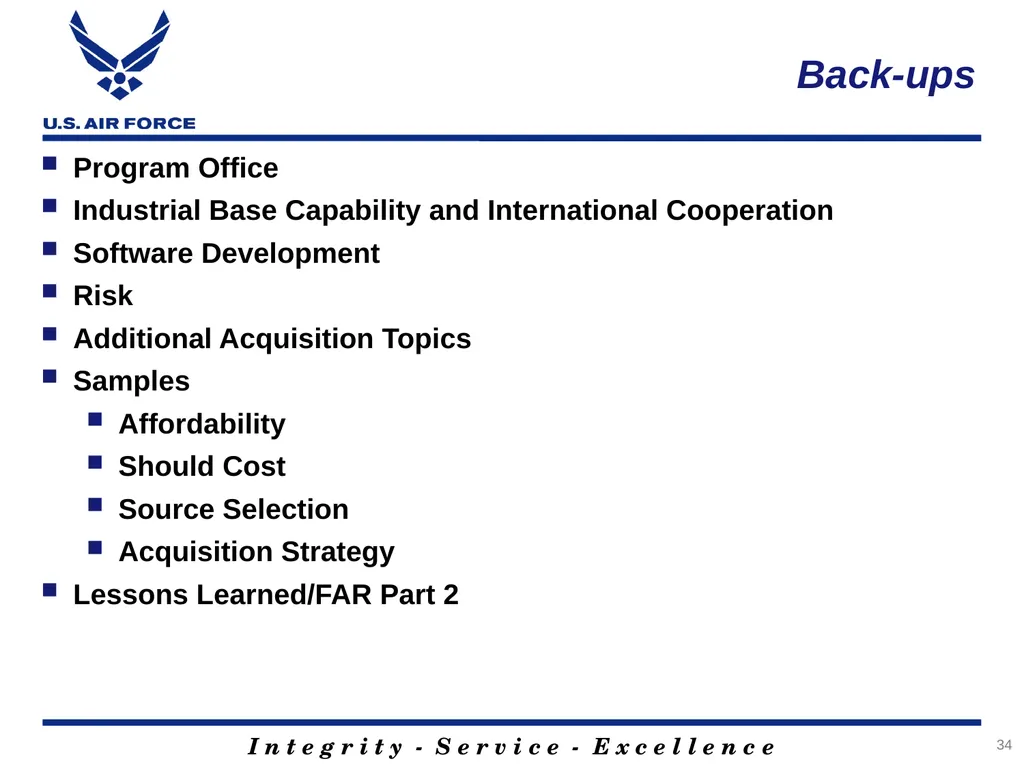 Rank, Name Office Symbol Date of Briefing Version - slide 34 of 49