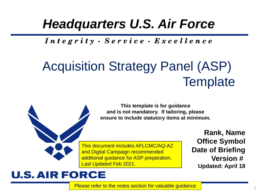 Rank, Name Office Symbol Date of Briefing Version - slide 1 of 49
