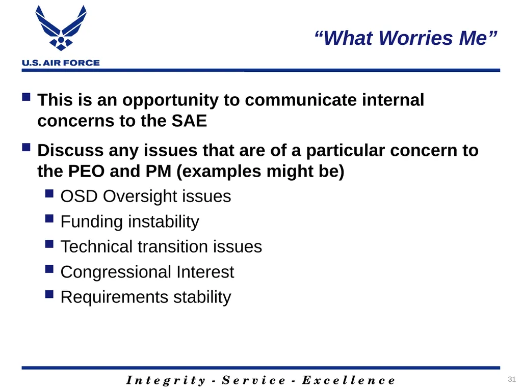 Rank, Name Office Symbol Date of Briefing Version - slide 31 of 49