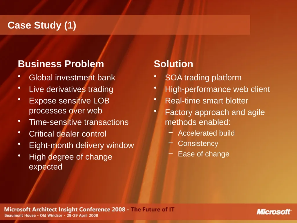 Do Software Factories live up to the Promise? - slide 12 of 40
