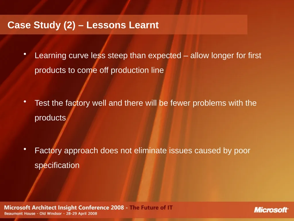 Do Software Factories live up to the Promise? - slide 26 of 40