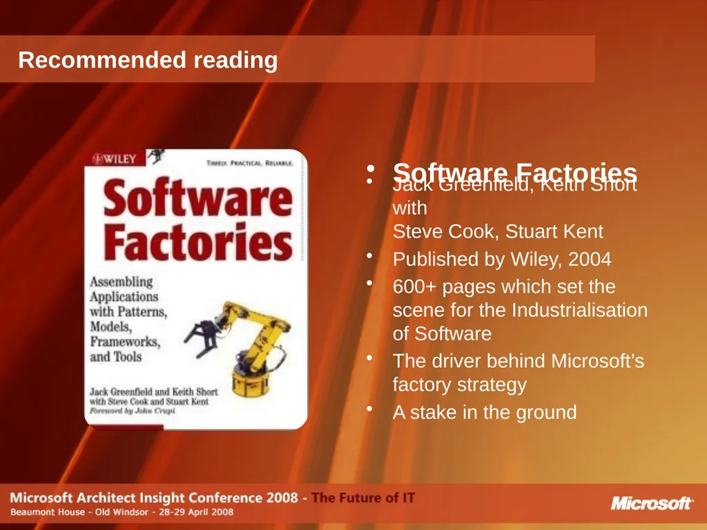 Do Software Factories live up to the Promise? - slide 38 of 40