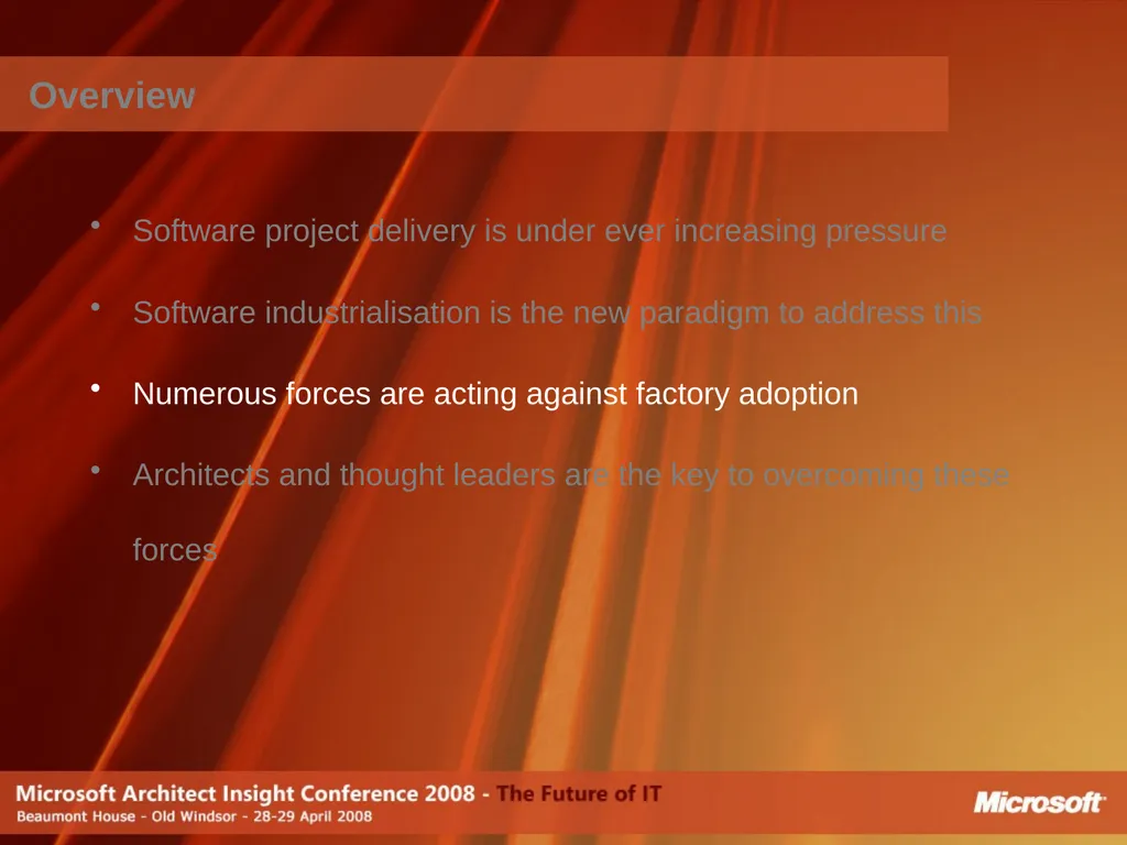 Do Software Factories live up to the Promise? - slide 19 of 40
