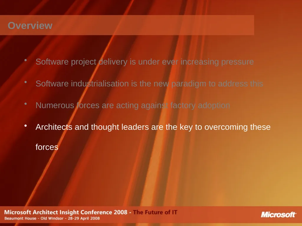 Do Software Factories live up to the Promise? - slide 27 of 40