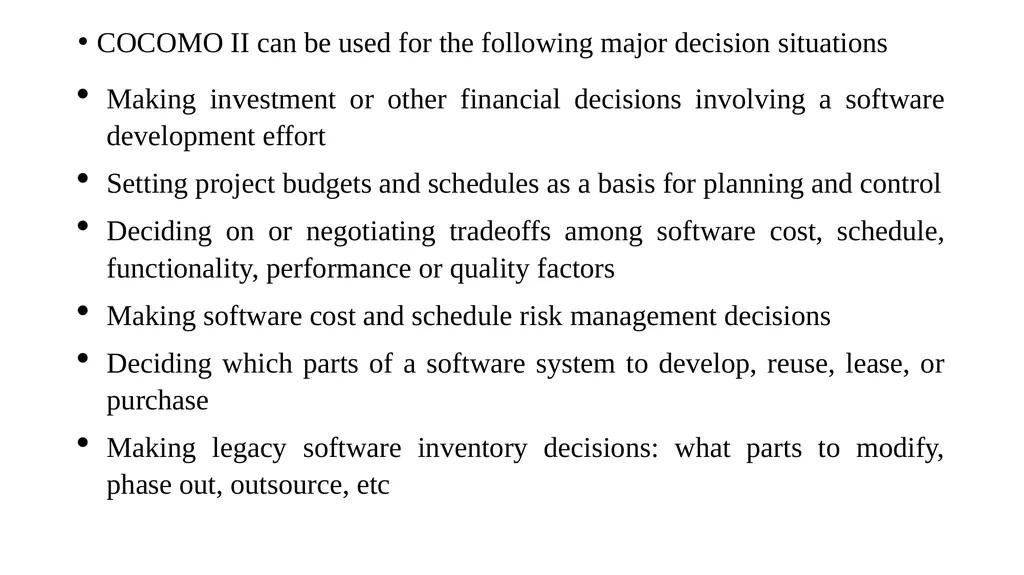 PROJECT LIFE CYCLE AND EFFORT ESTIMATION Software - slide 71 of 72