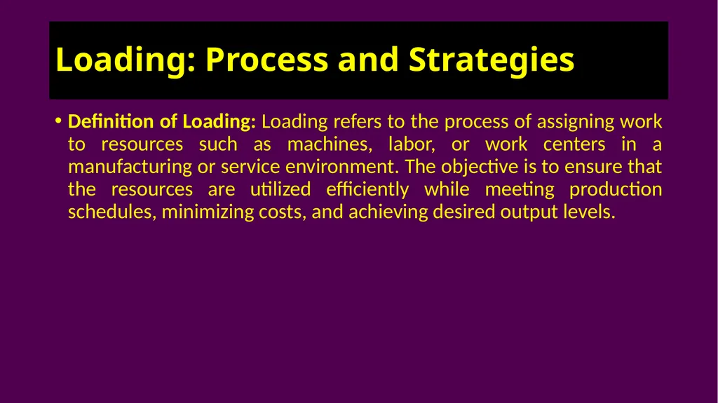 Operations Planning & Control The Most Important - slide 28 of 49