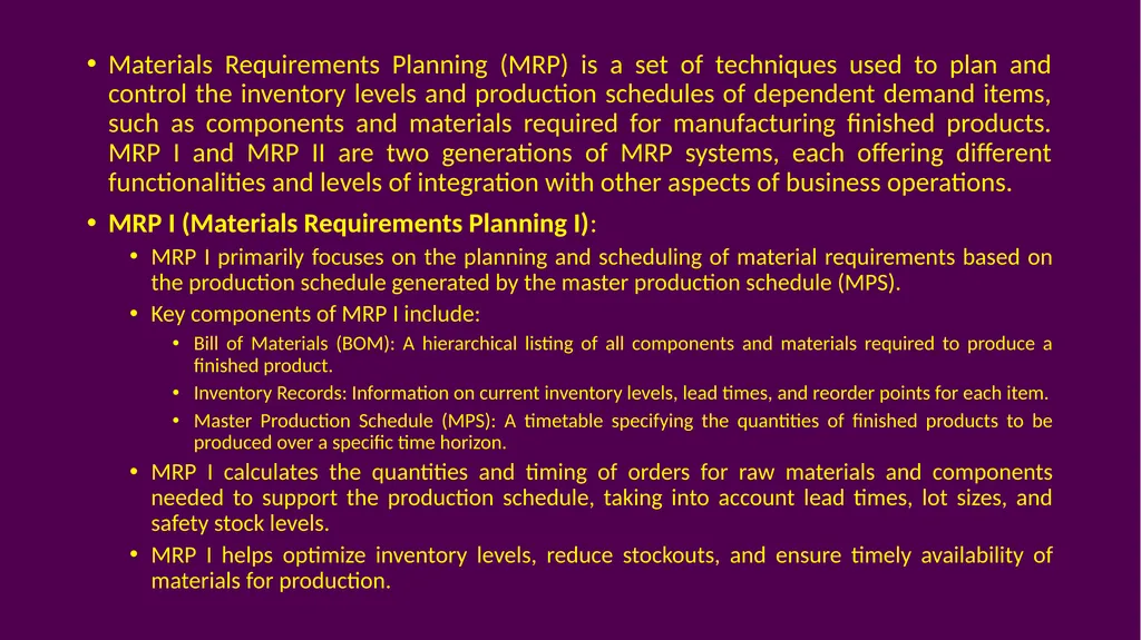 Operations Planning & Control The Most Important - slide 7 of 49
