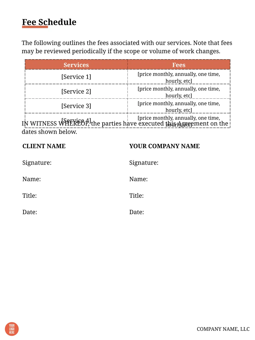 Tax Resolution Fixed Fee Agreement Engagement - slide 10 of 11