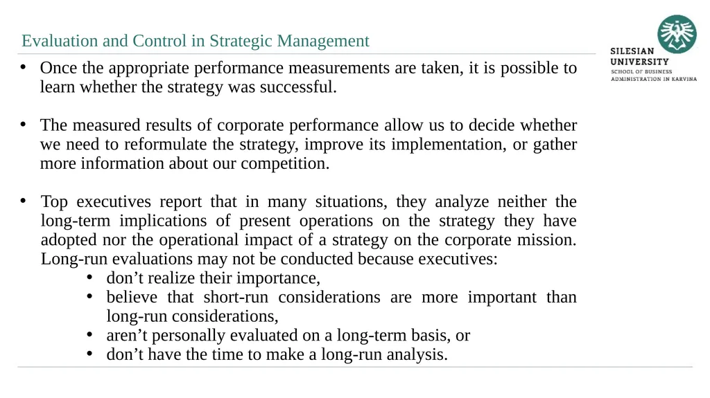 Strategy Control Ing. Šárka Zapletalová, Ph.D. - slide 8 of 28