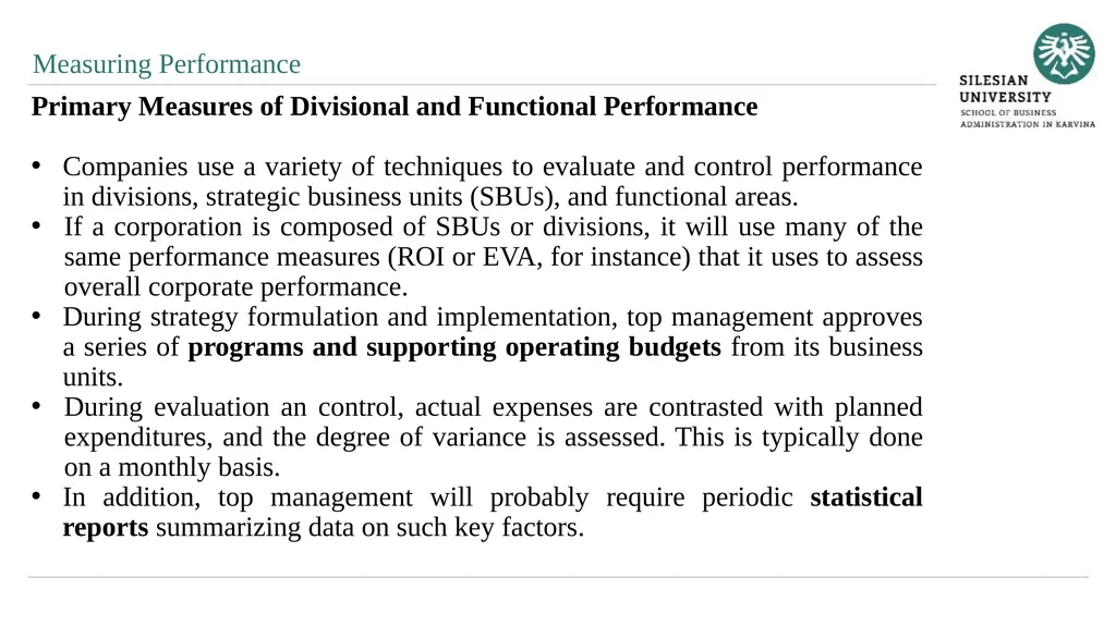Strategy Control Ing. Šárka Zapletalová, Ph.D. - slide 25 of 28