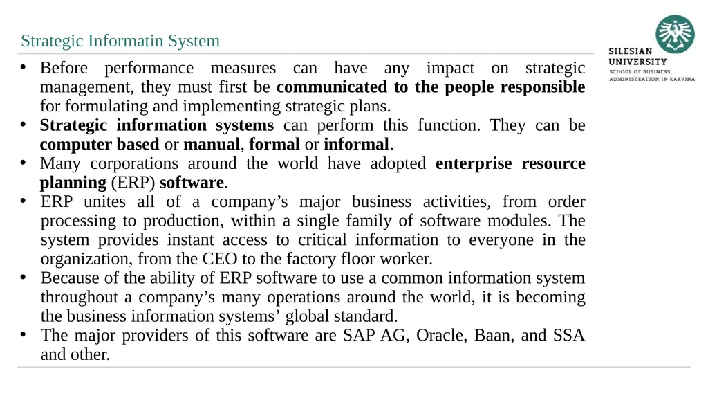 Strategy Control Ing. Šárka Zapletalová, Ph.D. - slide 27 of 28