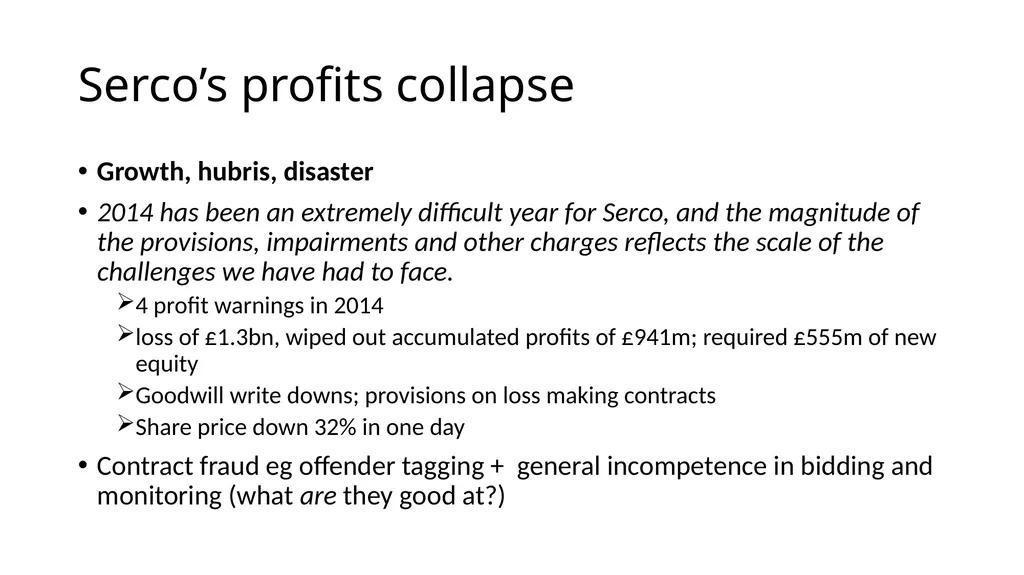Outsourcing: looting the foundational economy - slide 15 of 19