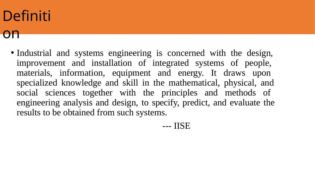 Introduction to Industrial Engineering Dr M Vijaya - slide 2 of 25