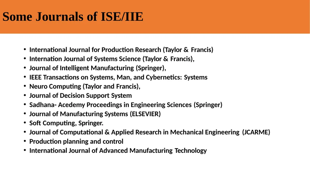 Introduction to Industrial Engineering Dr M Vijaya - slide 10 of 25