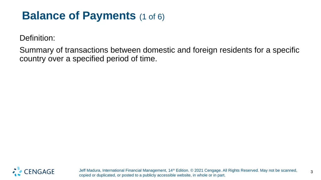 Chapter 2 International Flow of Funds Jeff Madura, - slide 3 of 48