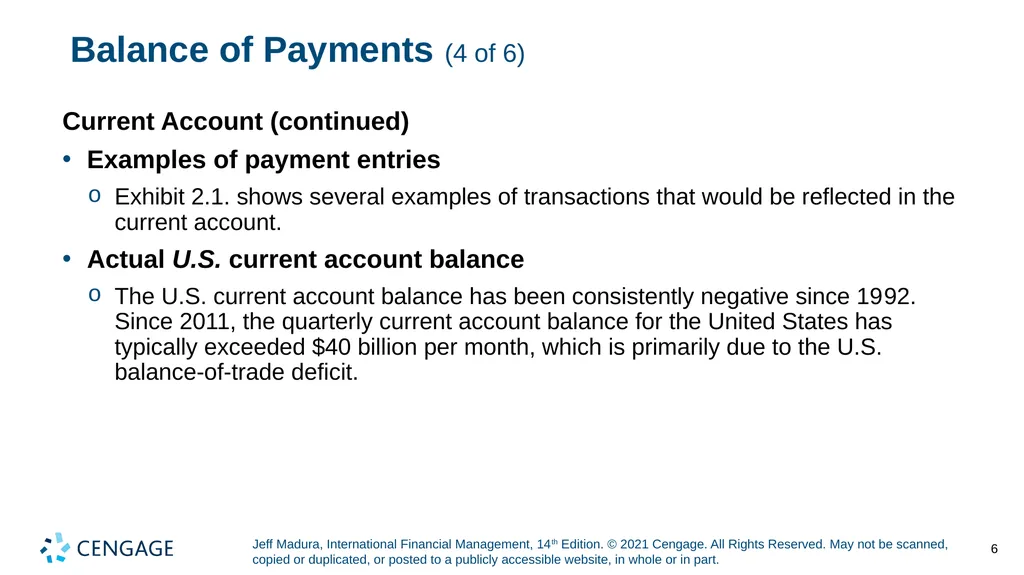 Chapter 2 International Flow of Funds Jeff Madura, - slide 6 of 48