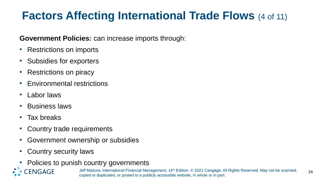 Chapter 2 International Flow of Funds Jeff Madura, - slide 24 of 48