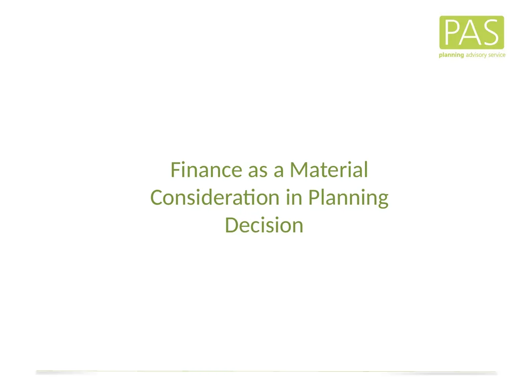 www. pas.gov.uk The Direct Financial Implications - slide 23 of 53