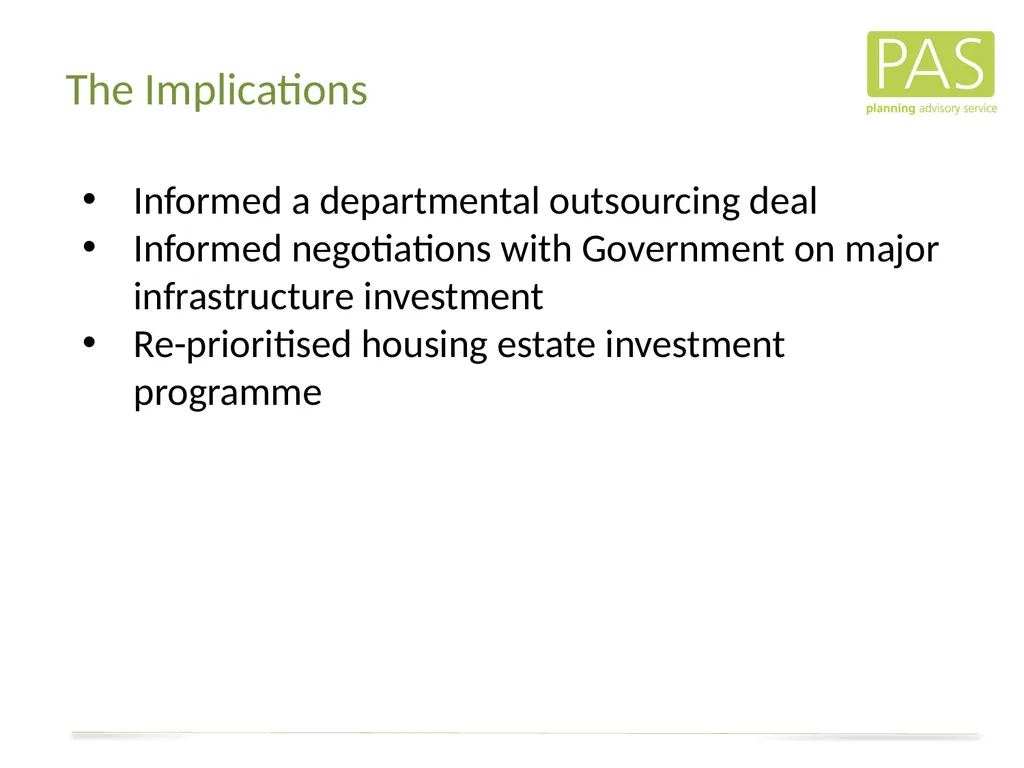 www. pas.gov.uk The Direct Financial Implications - slide 41 of 53