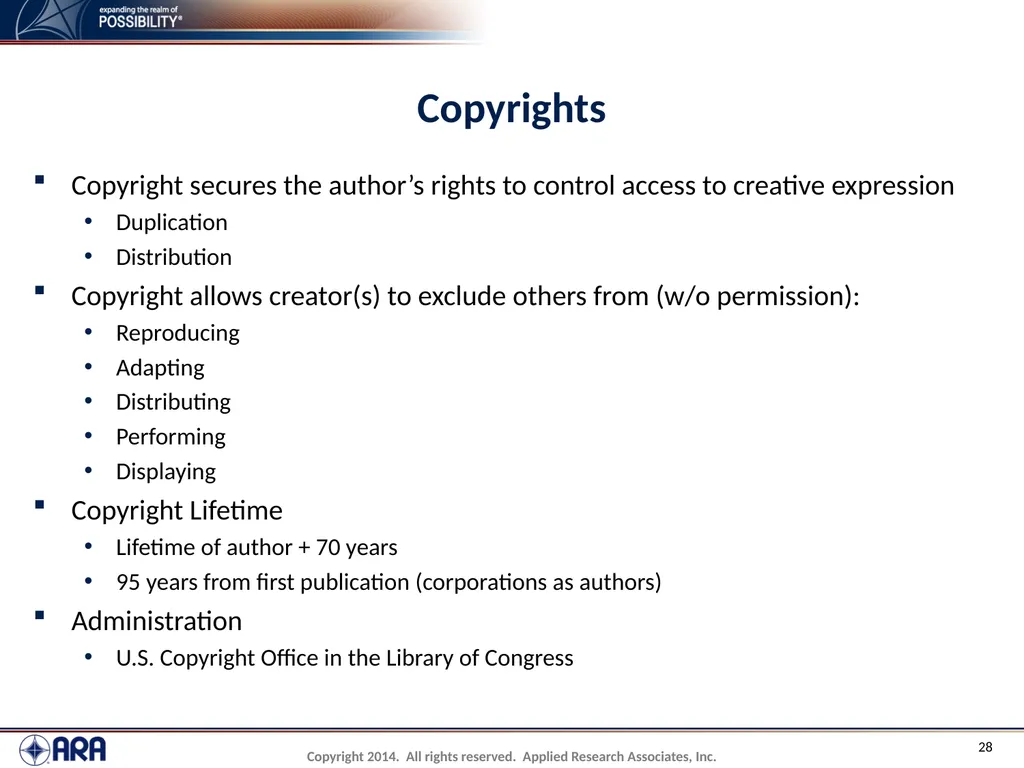NCHRP 20-89 - Intellectual Property Management - slide 28 of 100