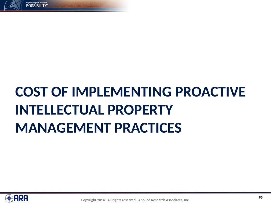 NCHRP 20-89 - Intellectual Property Management - slide 95 of 100